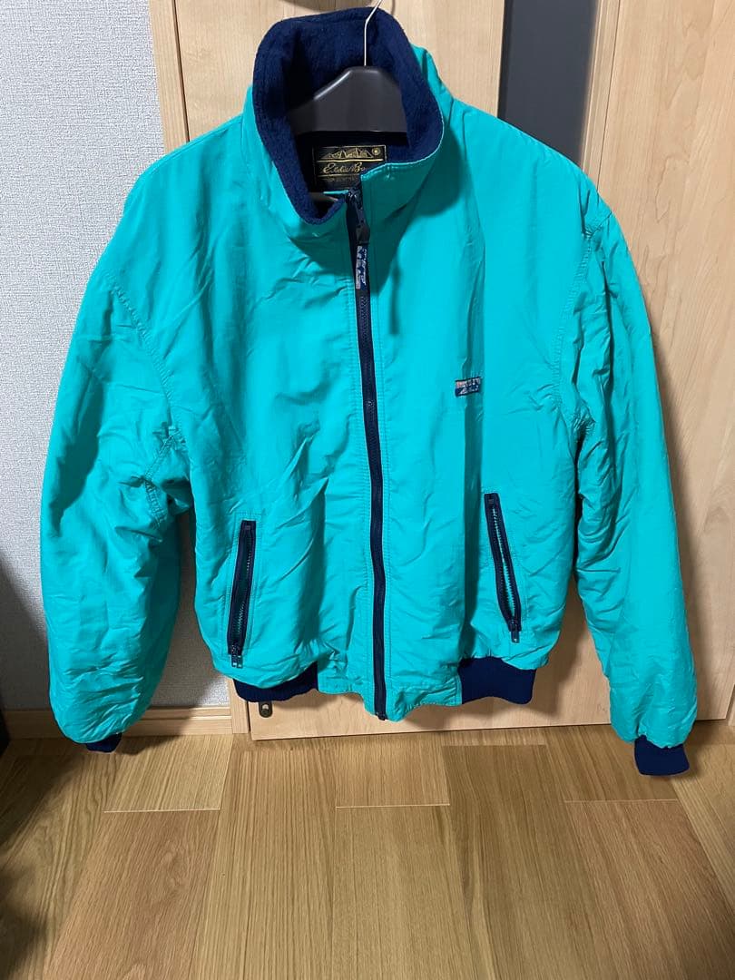 エディバウアー　ウォームアップジャケット　usa製 Lサイズ　80s 黒タグ