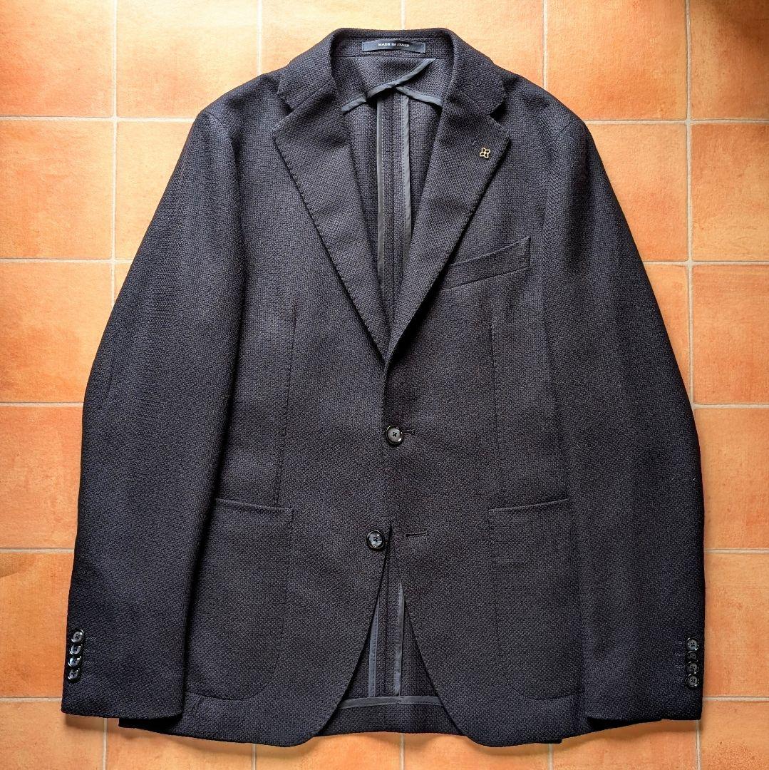 TAGLIATORE ネイビージャケット ホップサック タリアトーレ 46サイズ
