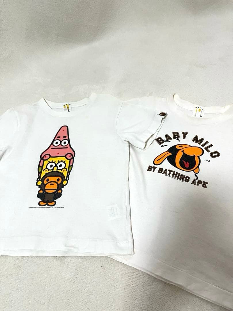BAPE KIDS ベイプキッズ A BATHING APE 半袖Tシャツ　2枚