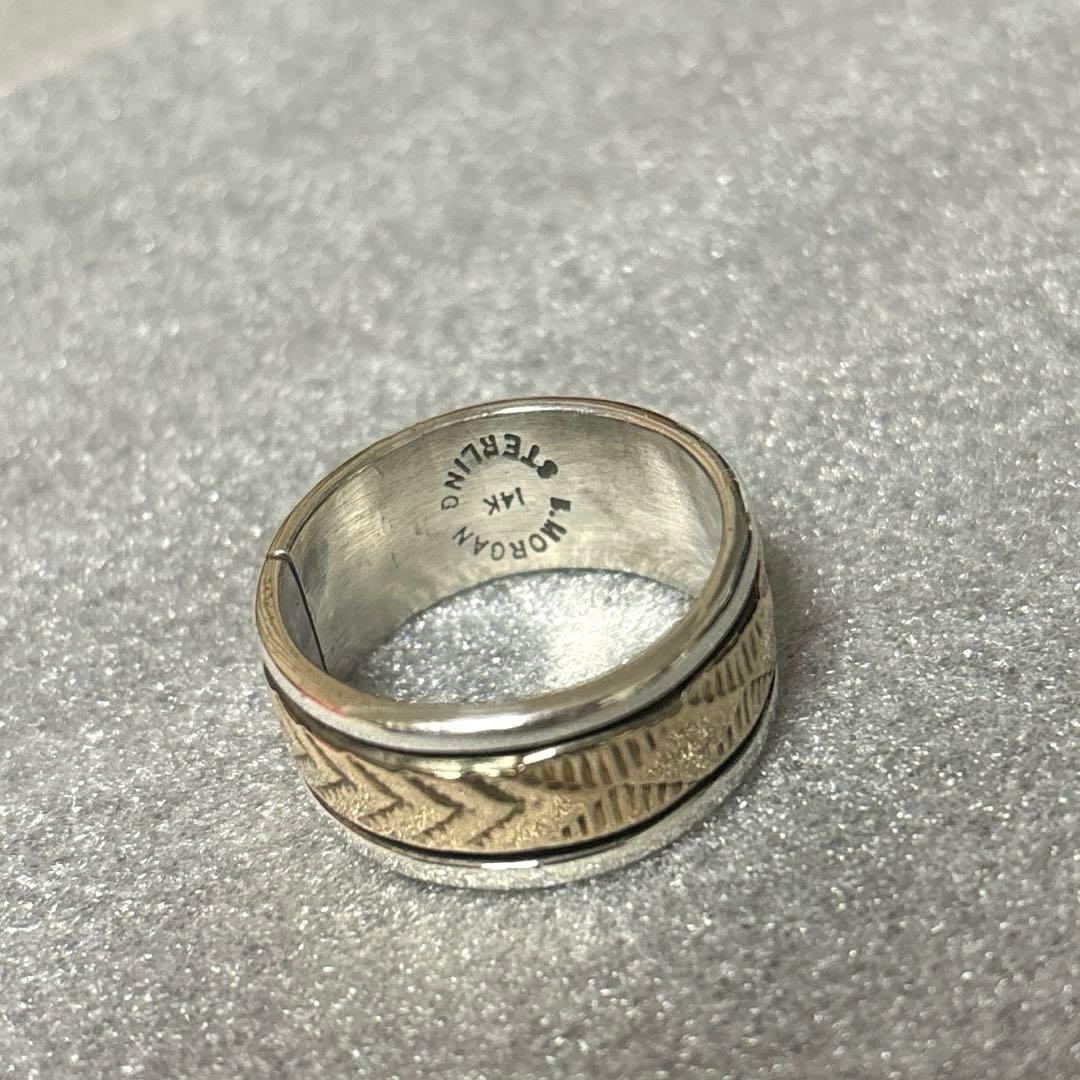 ナバホ族 ブルースモーガン14Kリング Bruce Morgan NAVAJO