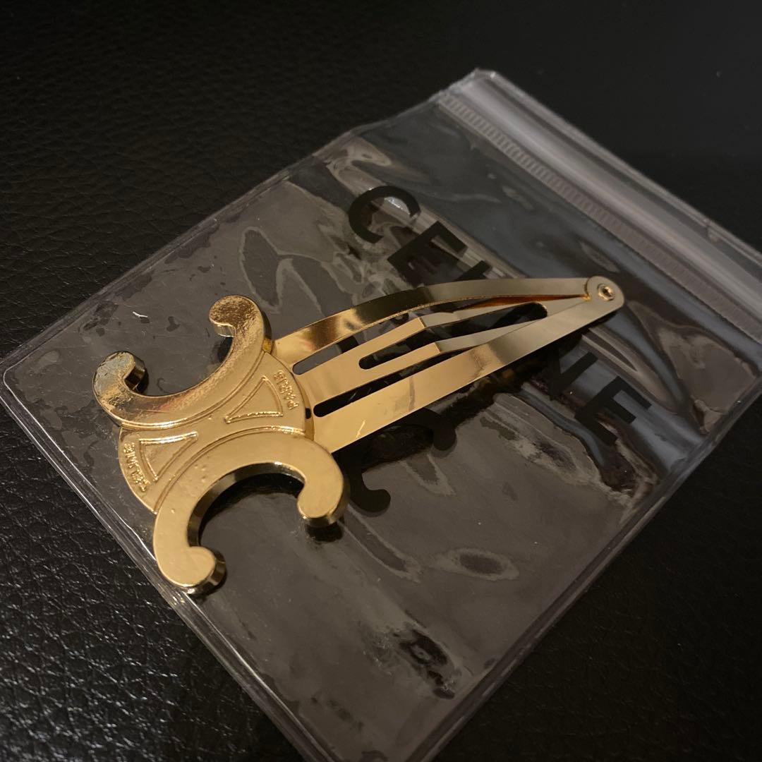 セリーヌ ヘアピン ピンクゴールド ノベルティ ☆ギフトにも☆【CELINE】トリオンフ ヘアピン (CELINE/ヘア