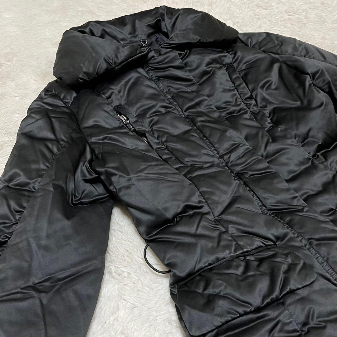 EPOCA エポカ ダウンジャケット ダウンコート ジップ 黒 ビッグカラー L
