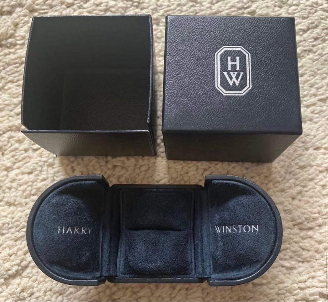 HARRY WINSTON ハリーウィンストン　リング　ケース　ネイビー