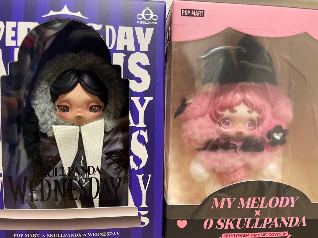 ぬいぐるみ SKULLPANDA WEDNESDAY MY MELODY POPMART SKULLPANDA × MY MELODY Plush - POP MART (United States)