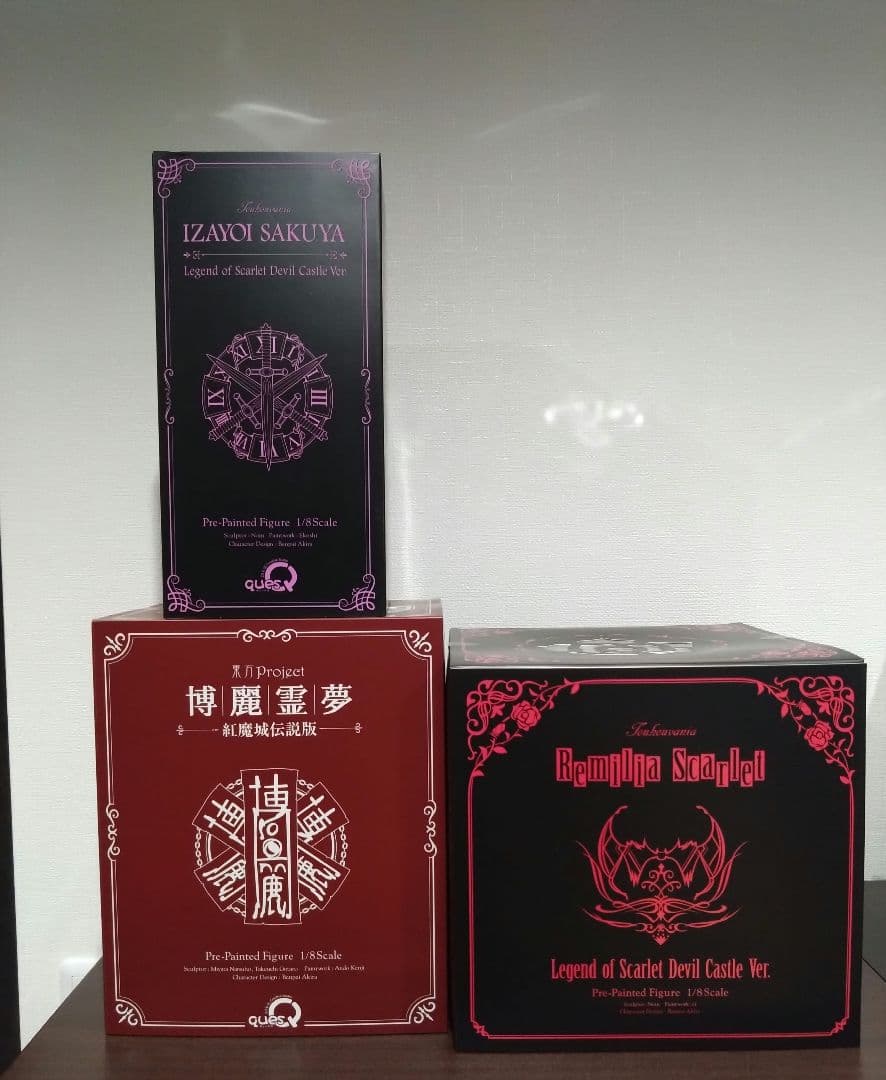 東方Project　紅魔城伝説　レミリア　咲夜　霊夢　フィギュア
