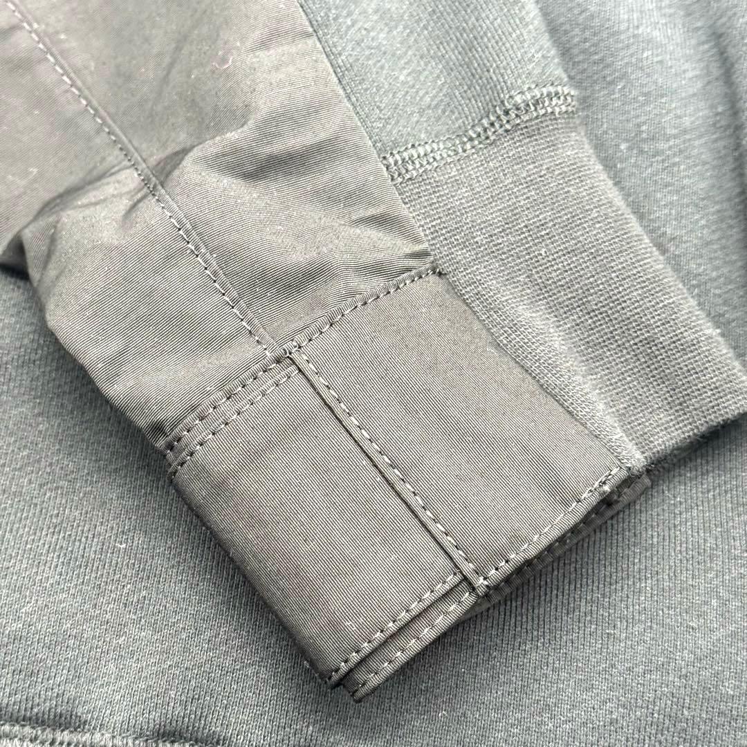 超美品 サカイ ナイキ コラボ ブラック 異素材ドッキング プルパーカー