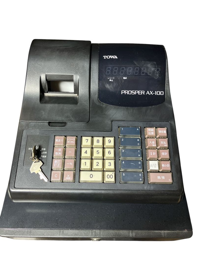 TOWA 東和メックス産業　AX-100　レジスター　レジ　領収書