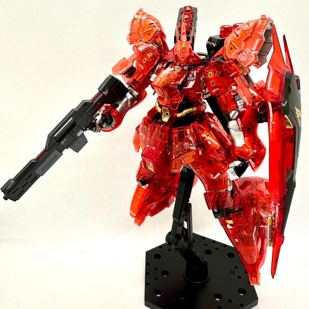 【完成品】RG 1/144サザビー クリア（ガンダムベース限定） RG 1/144 サザビー [クリアカラー] ガンダムベース限定 素組レビュー素