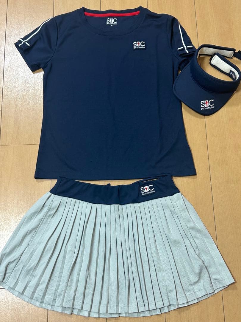 セントクリストファー 上下Mサイズとバイザーの3点セット