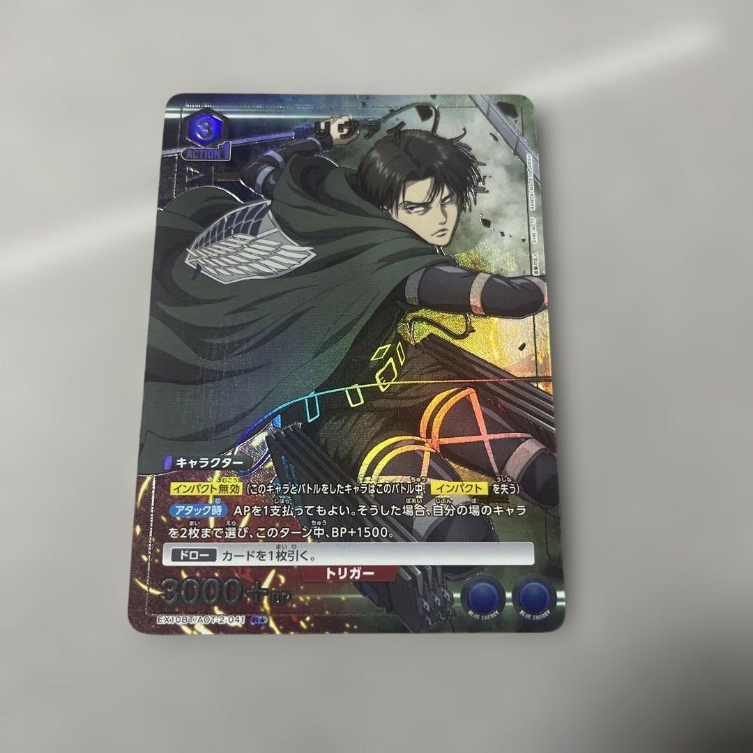UNION ARENA 進撃の巨人 リヴァイ R パラレル - メルカリ