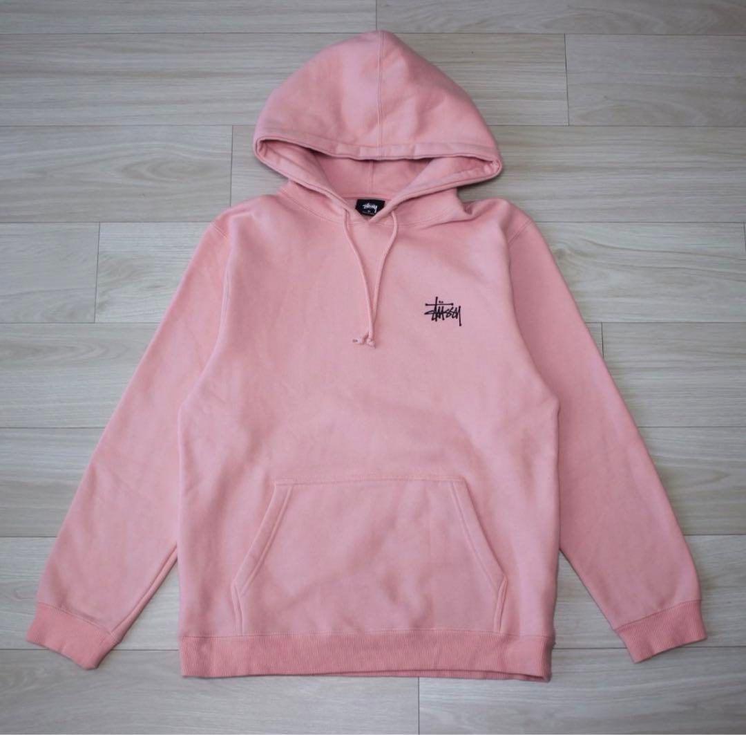 激レア】stussy ステューシー パーカー ピンク - メルカリ
