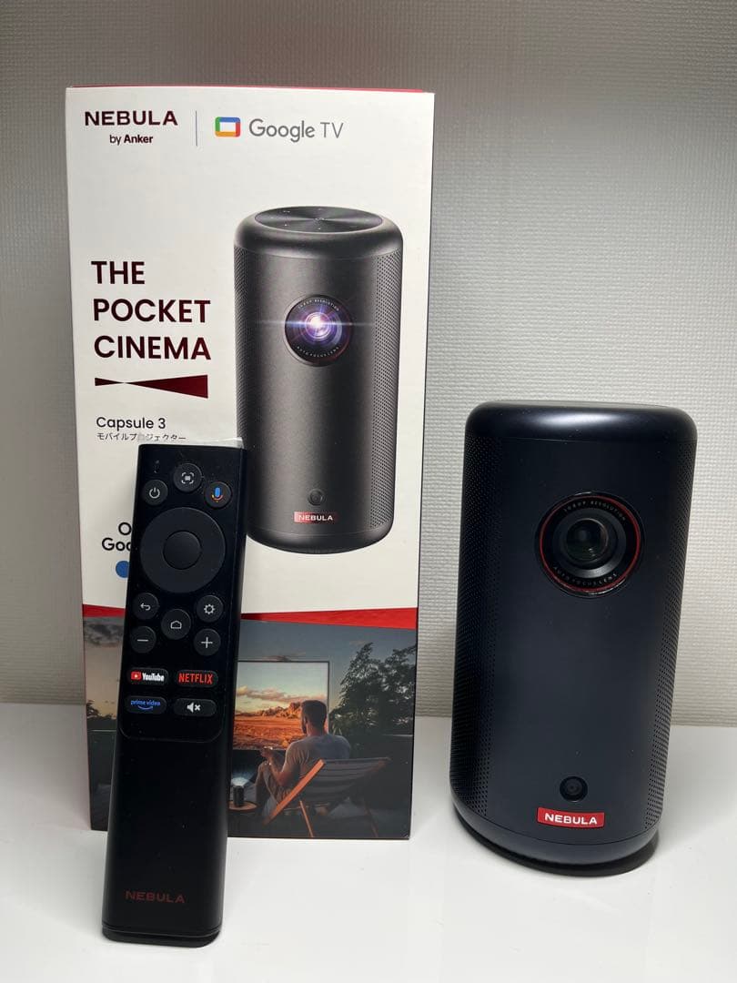 NEBULA Capsule 3 本体　予備電池付き アンカー Anker Japan モバイルプロジェクター Nebula Capsule 3