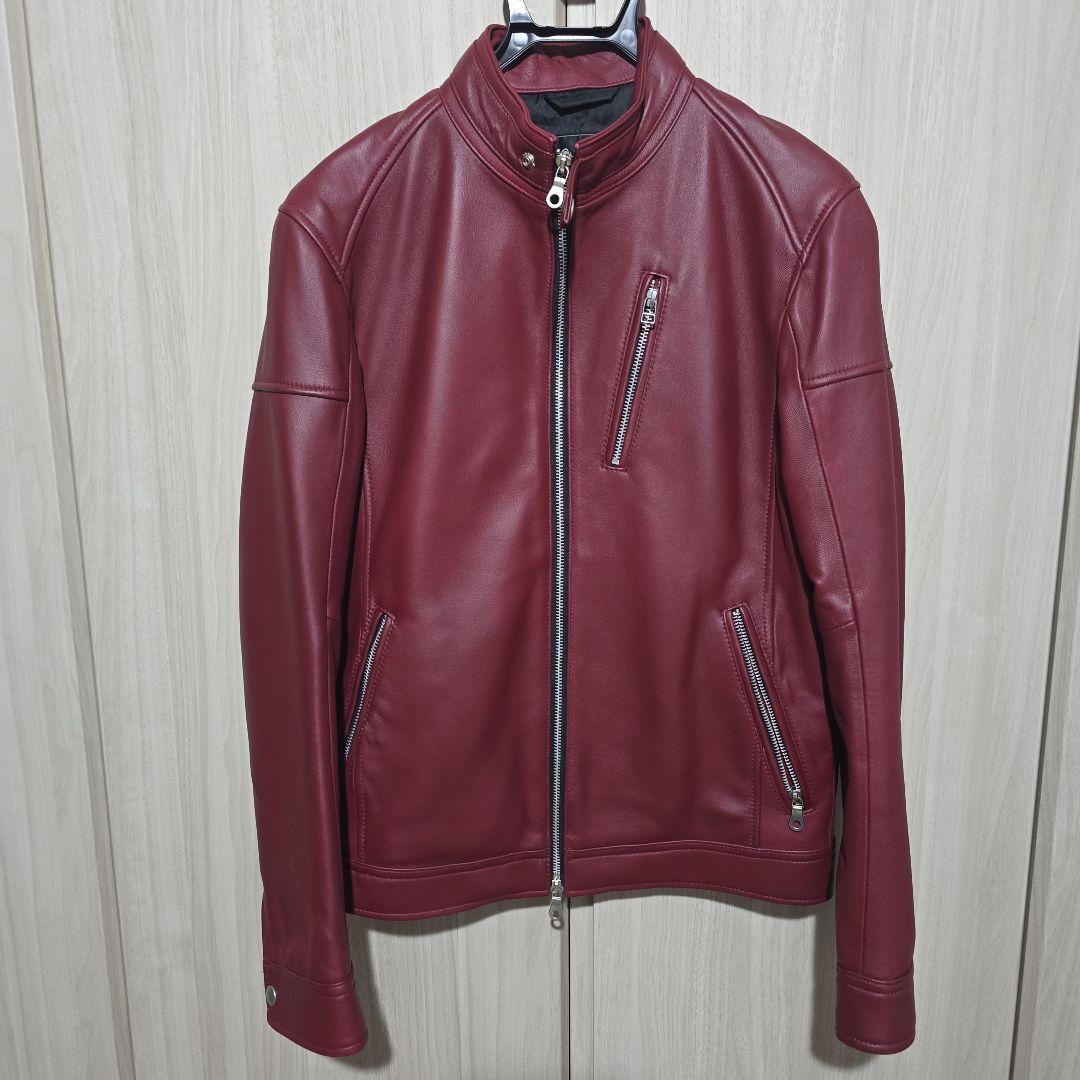 RattleTrap ボルドー シングルライダースジャケット M