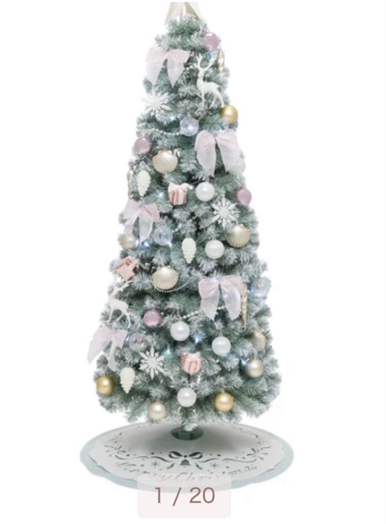 クリスマスツリー スターターセット 150cm ライトグリーン➕オーナメント5個