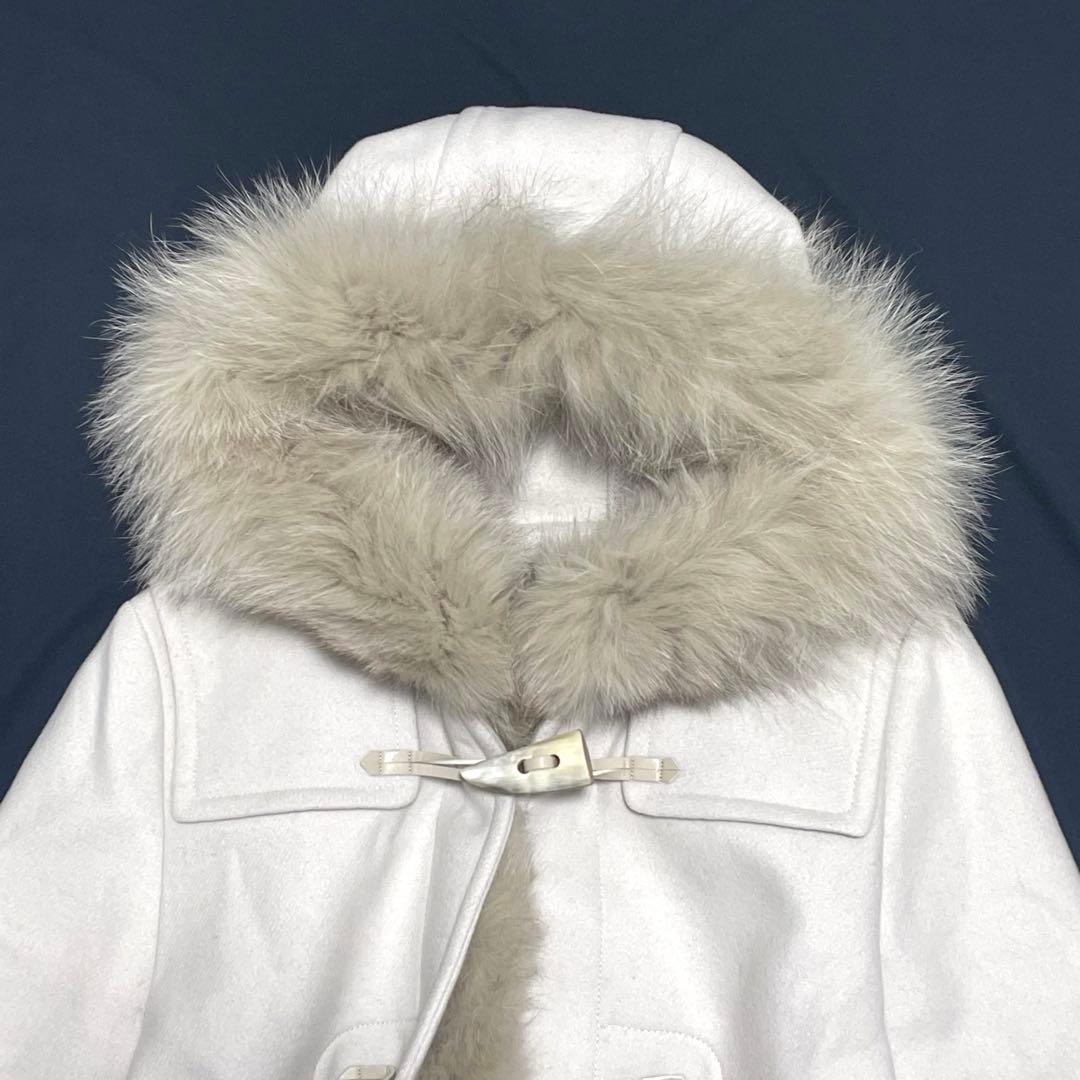 シップス カシミヤ混 リアルファー付きダッフルコート 40 3way