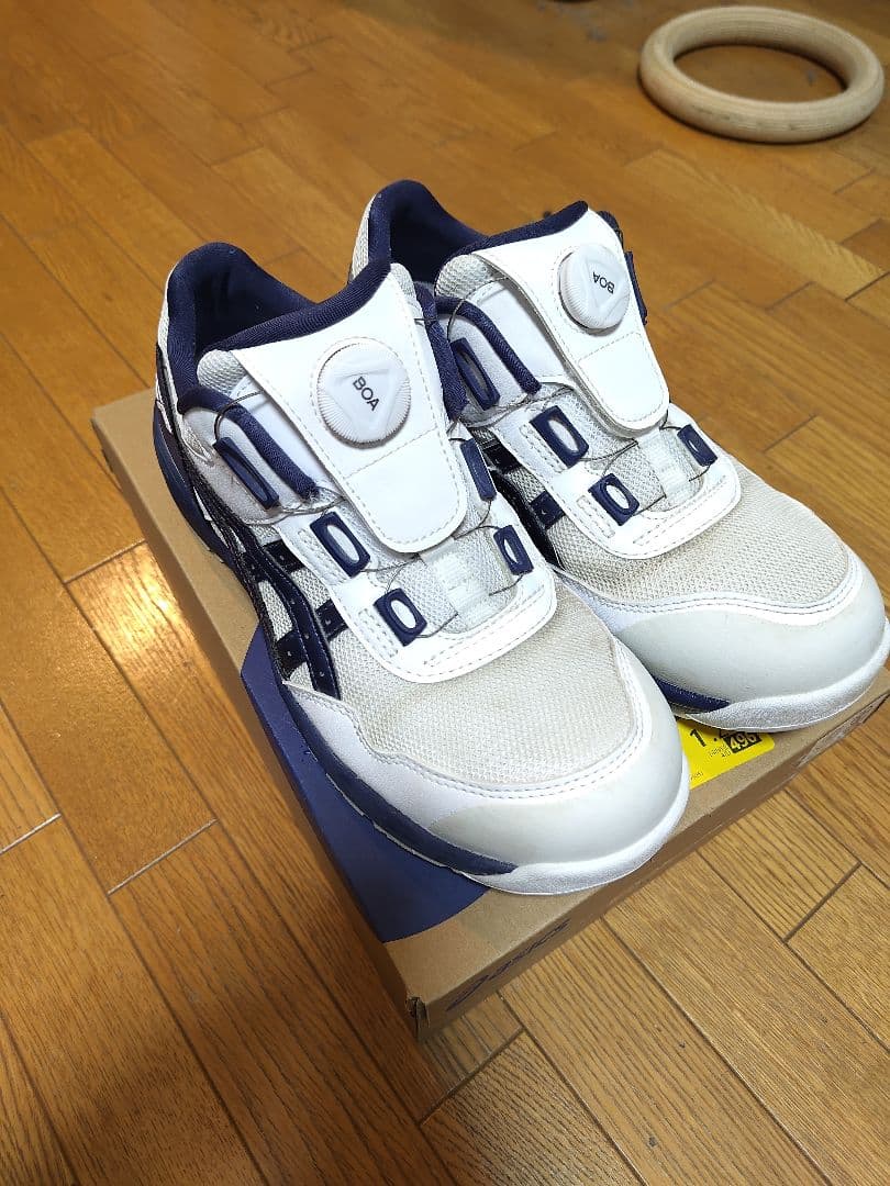 ASICS WINJOB CP209 BOAシステム ホワイト/ネイビー