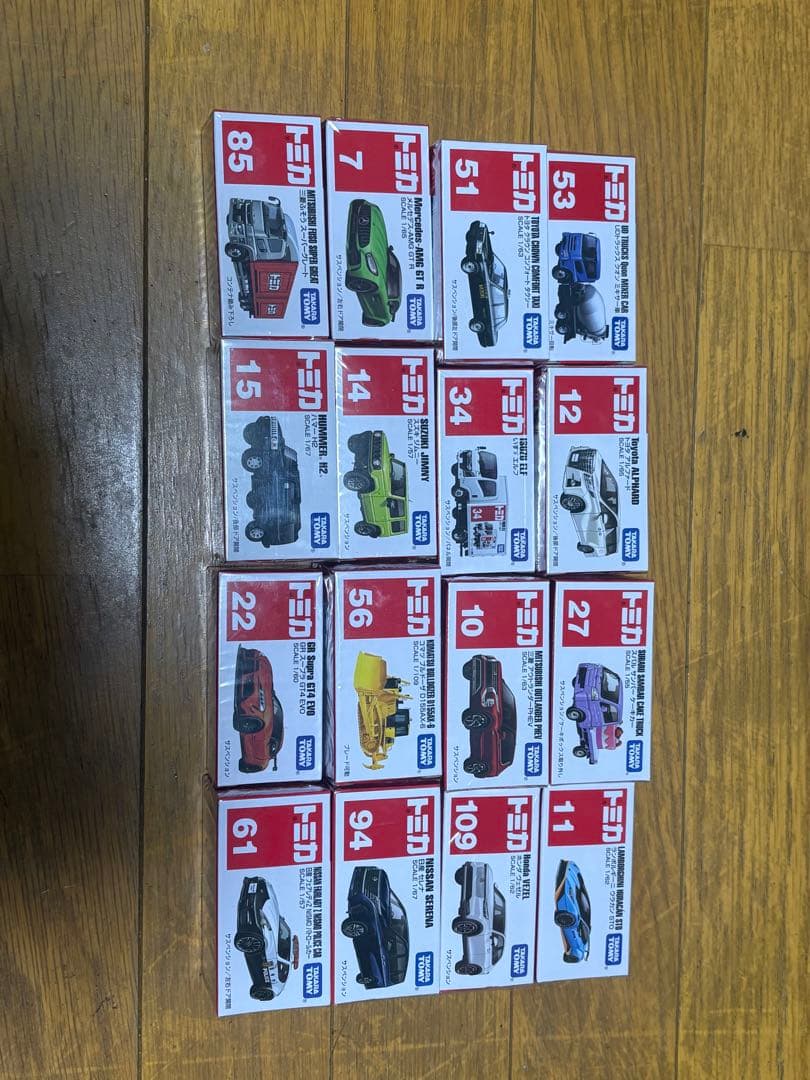 トミカミニカーセット 16台　未開封 トミカ タカラトミー 廃盤 絶版 16 フィアット 500e（初回特別仕様