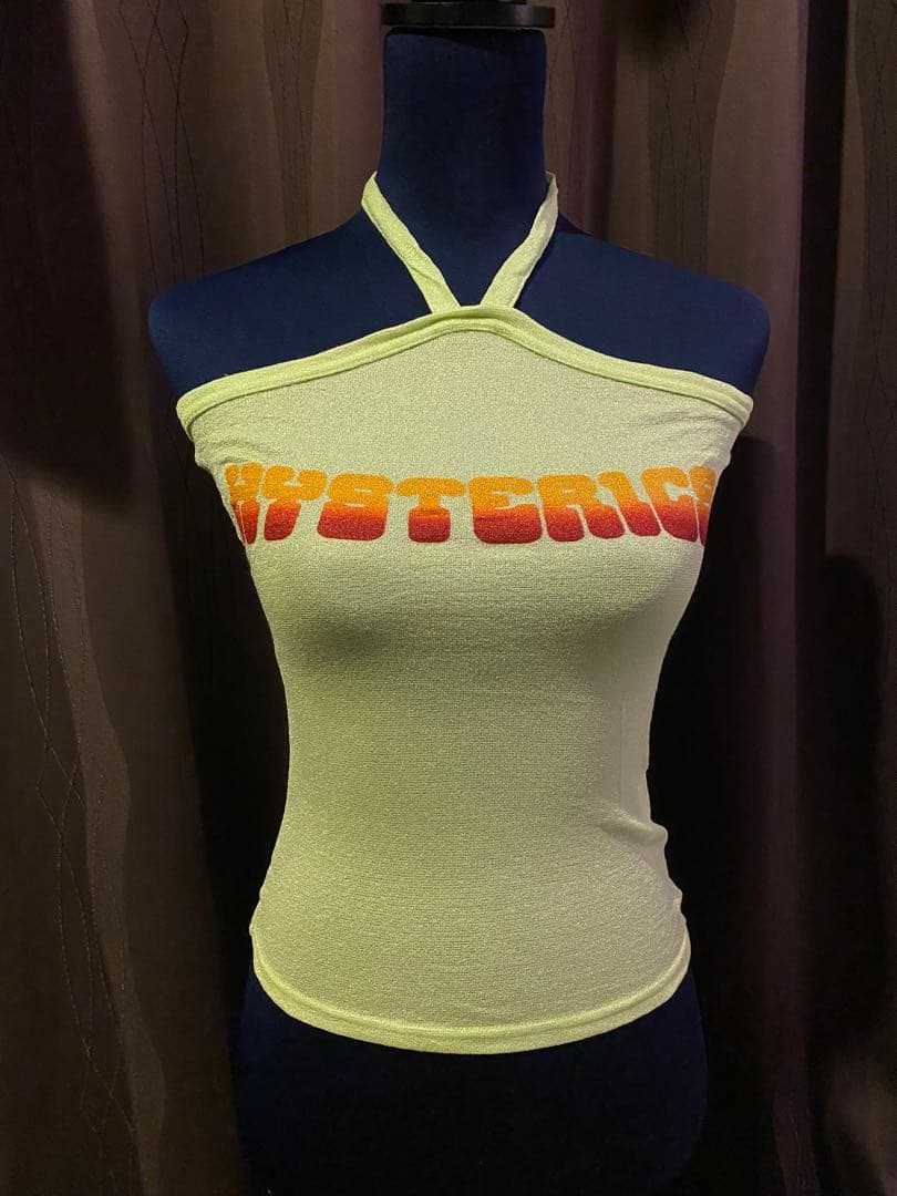 新品　初期　ヒステリックグラマー '90 シアーラメ　クロスキャミソール　Y2K