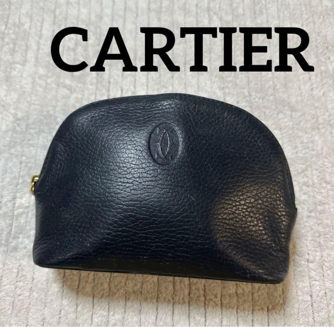 【希少】CARTIER（カルティエ ） レザー マストドゥ ポーチ