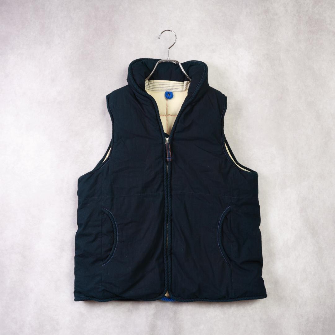 PAL'LAS PALACE　ダウンベスト　ネイビー 秋冬 人気 大きいサイズ
