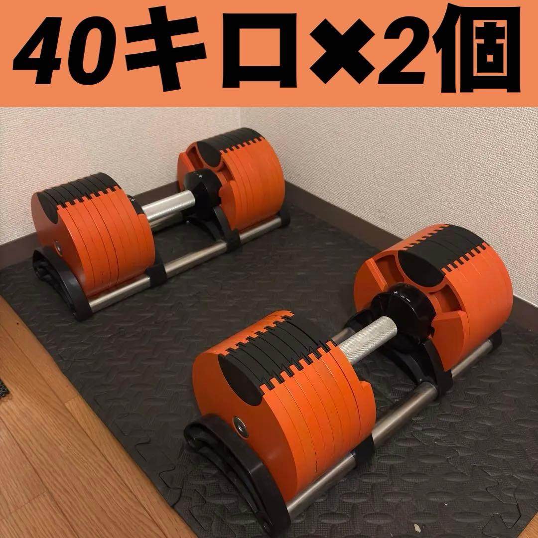 可変式ダンベル　40kg 2.5キロ刻み　２個セット　フレックスベル　式