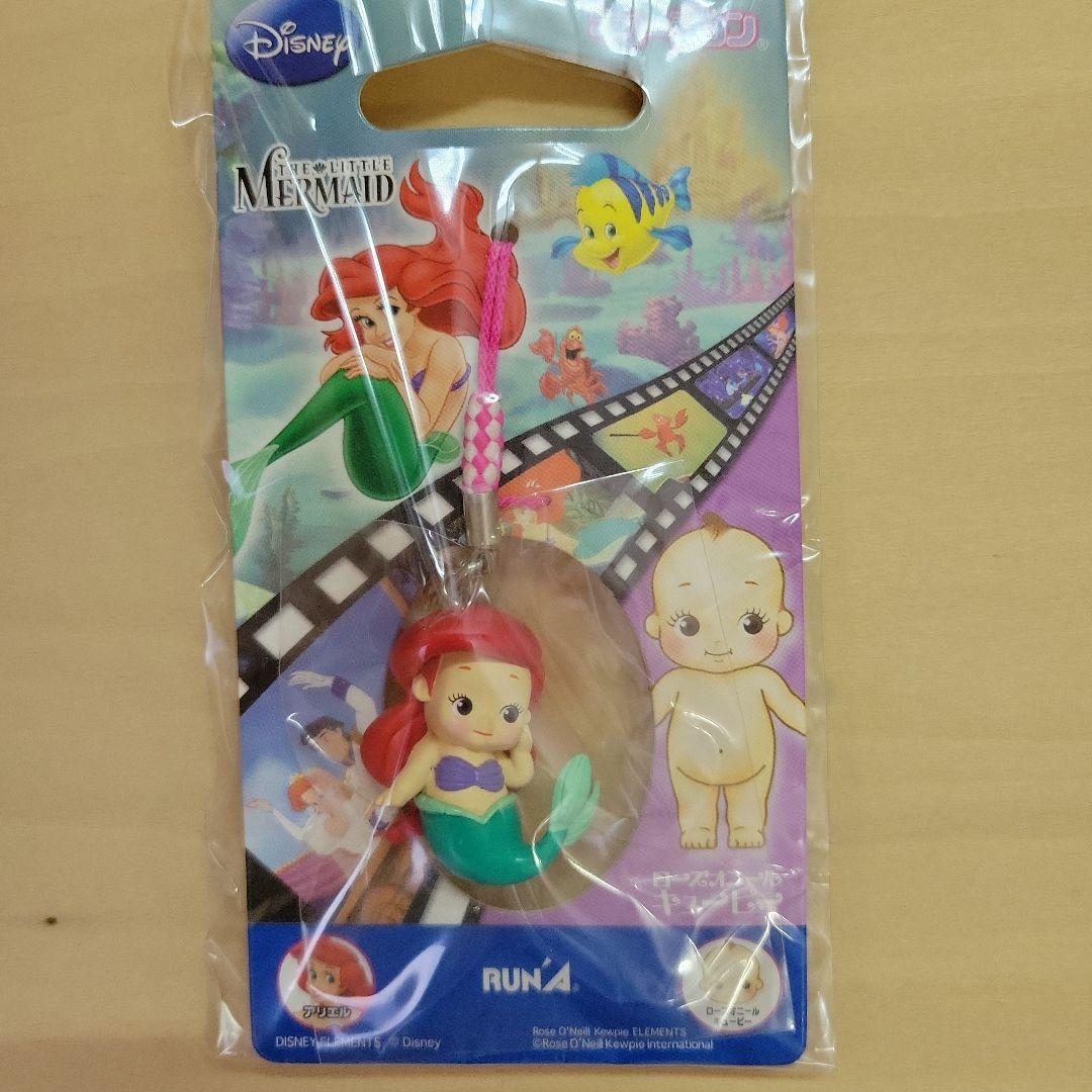 キュージョン　リトルマーメイド　アリエル　根付ストラップ