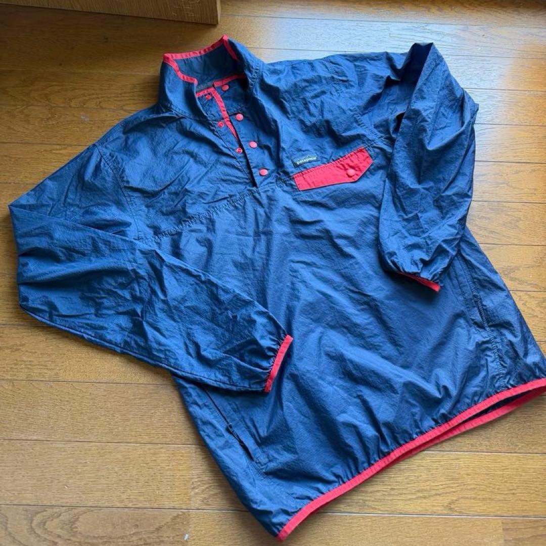 美品 Patagonia 24150 ナイロンプルオーバー 紺赤 SBNE