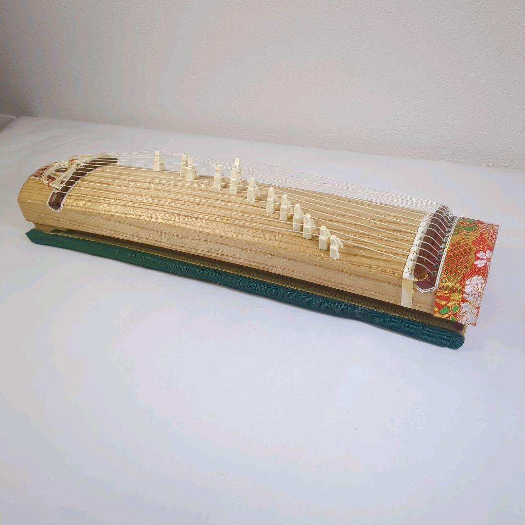【美品】ミニ琴 全長約42cm 短琴 和楽器 13弦 お筝 お琴