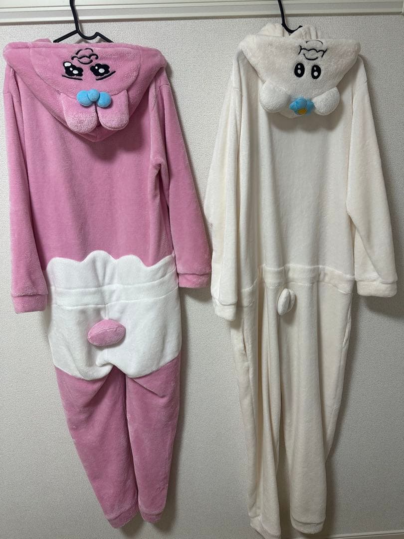 おぱんちゅうさぎ んぽちゃむ 着ぐるみ パジャマ 2点セット おぱんちゅうさぎ 着ぐるみ風パジャマ Lサイズ しっぽ付き - メルカリ