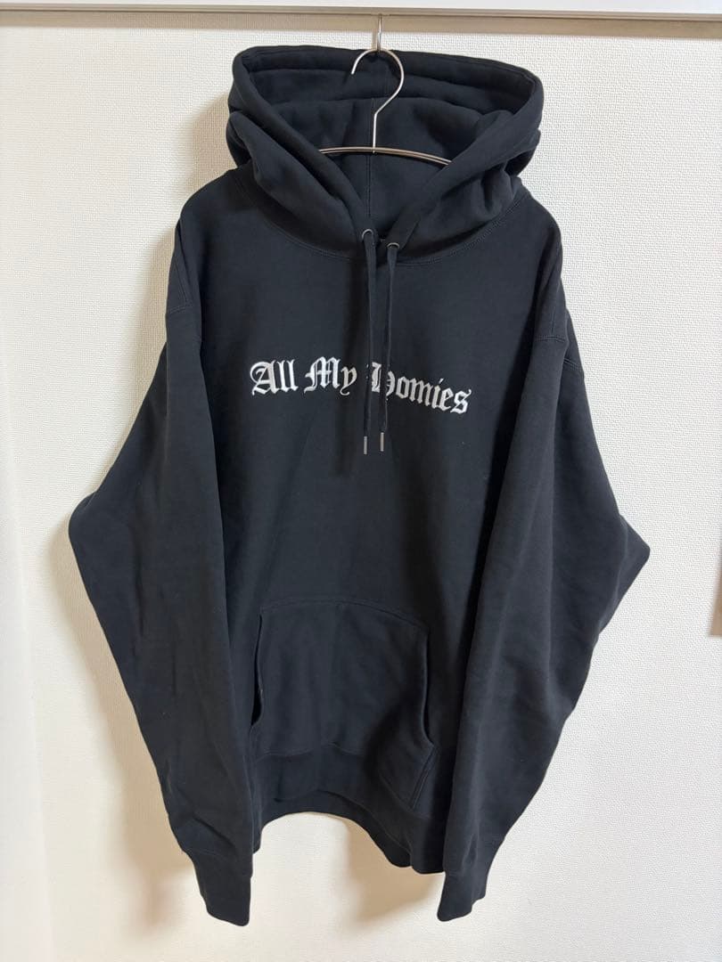 All My Homies Embroidery Hoodie XXLサイズ 黒