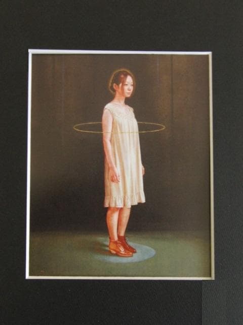 金子ひろし、【立てる】、希少な限定額装用画集画、新品高級額 額装付