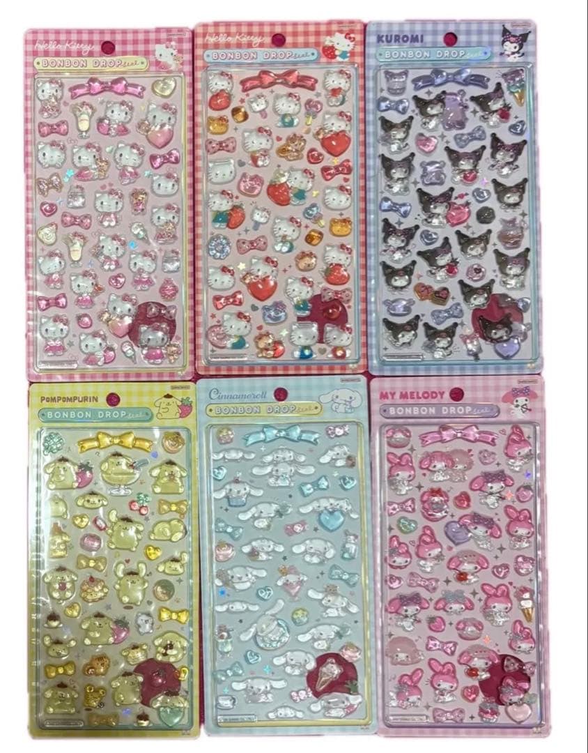 ボンボンドロップシール 第二弾 サンリオ キティ マイメロ クロミ プリン