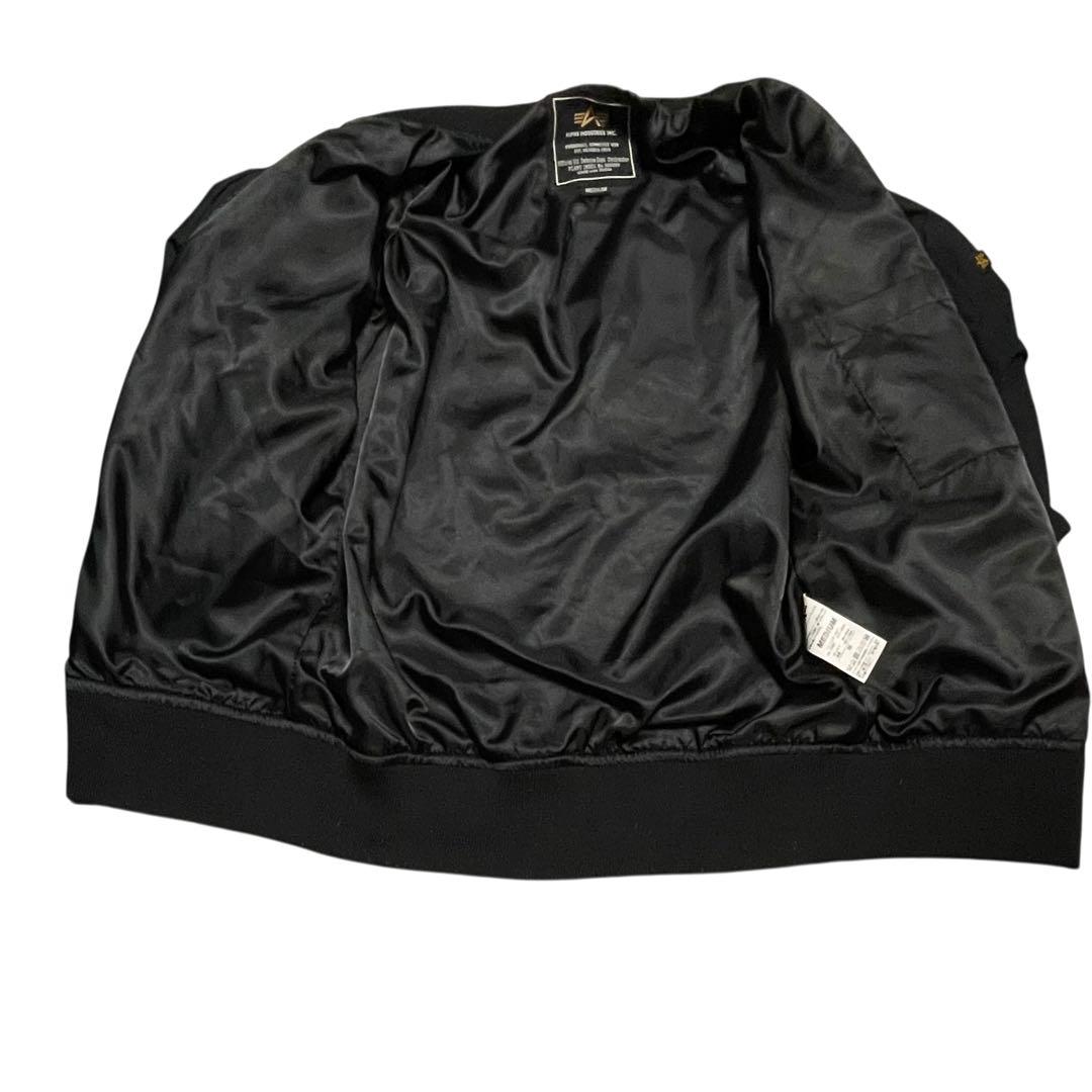 ALPHA MA-1 刺繍 Mサイズ スカジャン風 ブラックの通販はau PAY