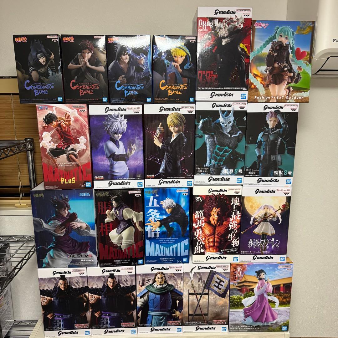 ワンピース/呪術/ナルト/キングダム/他 プライズフィギュア22体まとめ売り