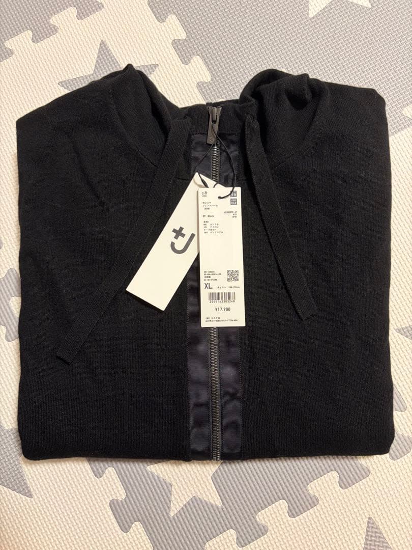UNIQLO +J カシミヤブレンドパーカ ブラック