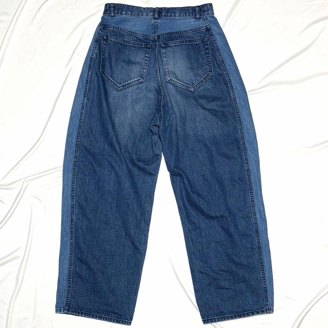 leur logette ワイドバギーデニムパンツ デニム