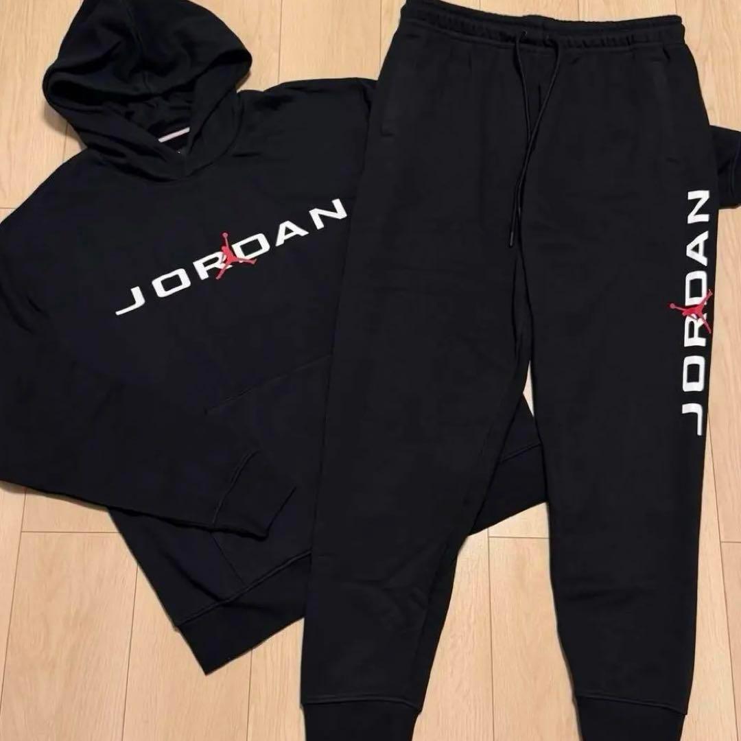 NIKEナイキセットアップパーカーＭスウェットパンツS上下組ジョーダン黒ブラック
