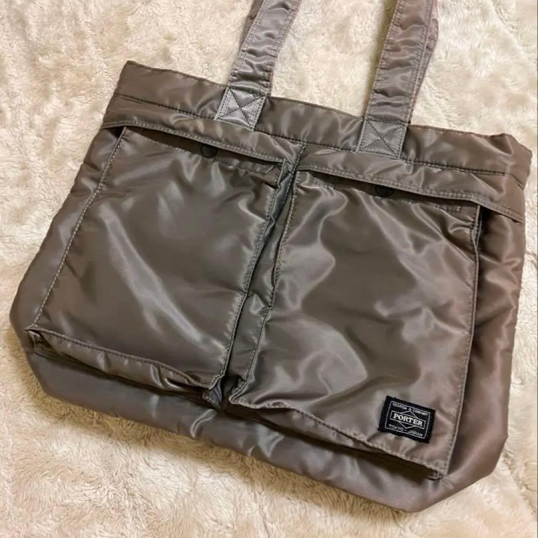 ポーター タンカートートバック シルバー - メルカリ
