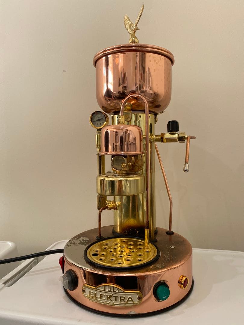 Elektra エレクトラ　エスプレッソマシン 銅製/ジャンク品 エレクトラ｜コーヒーマシンと言えばブルーマチックジャパン