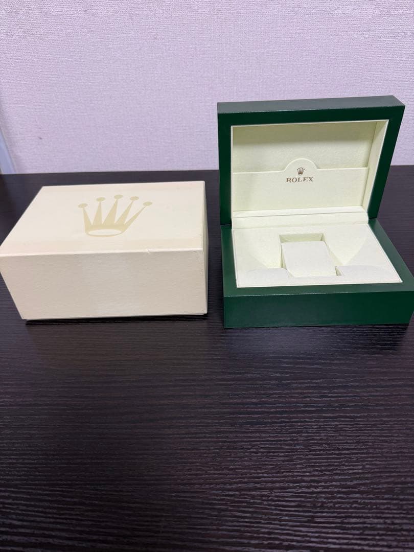 ROLEX 時計ケース 緑色 付属品付き