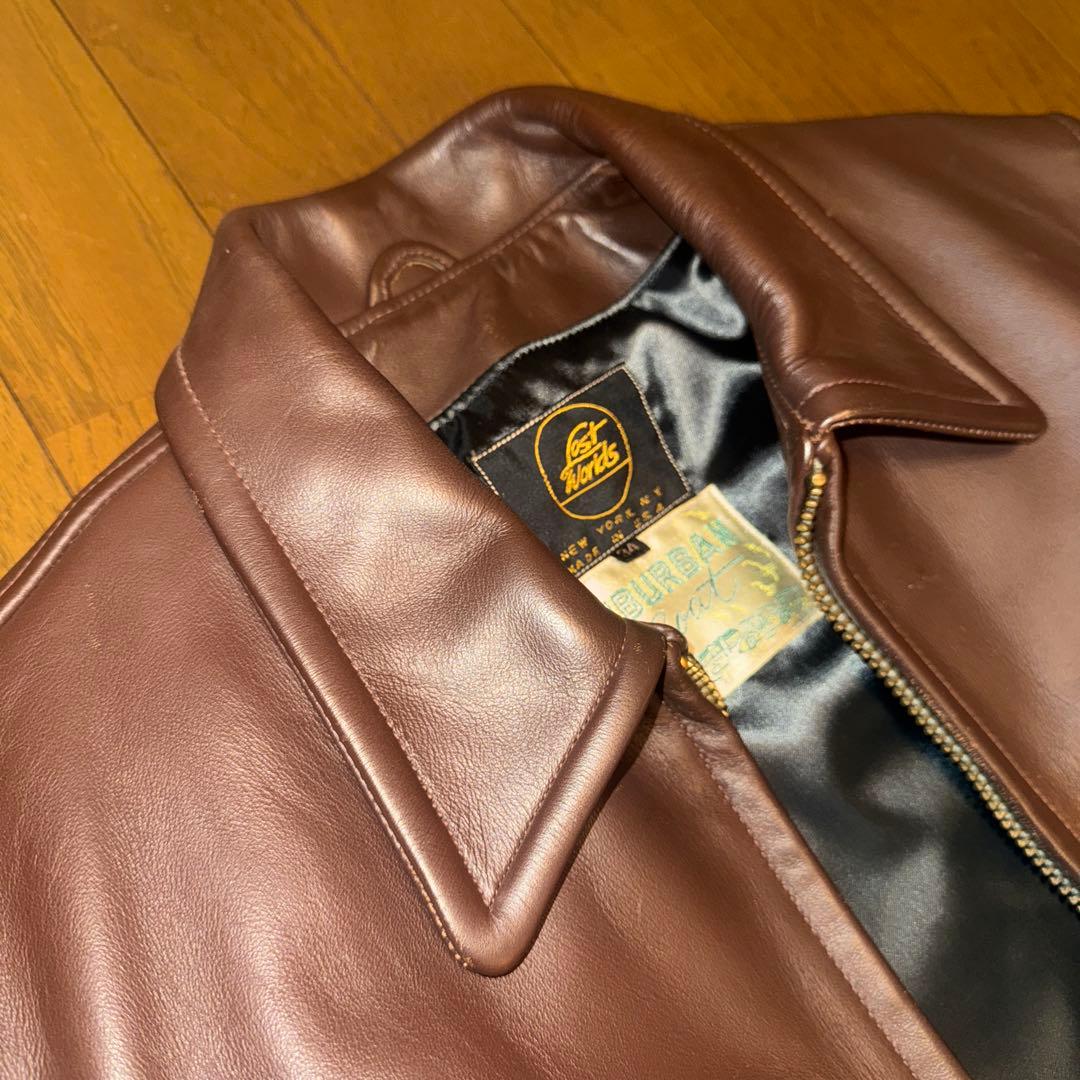美品❗️34 ロストワールド SUBURBAN ホースレザージャケット(ブラウン