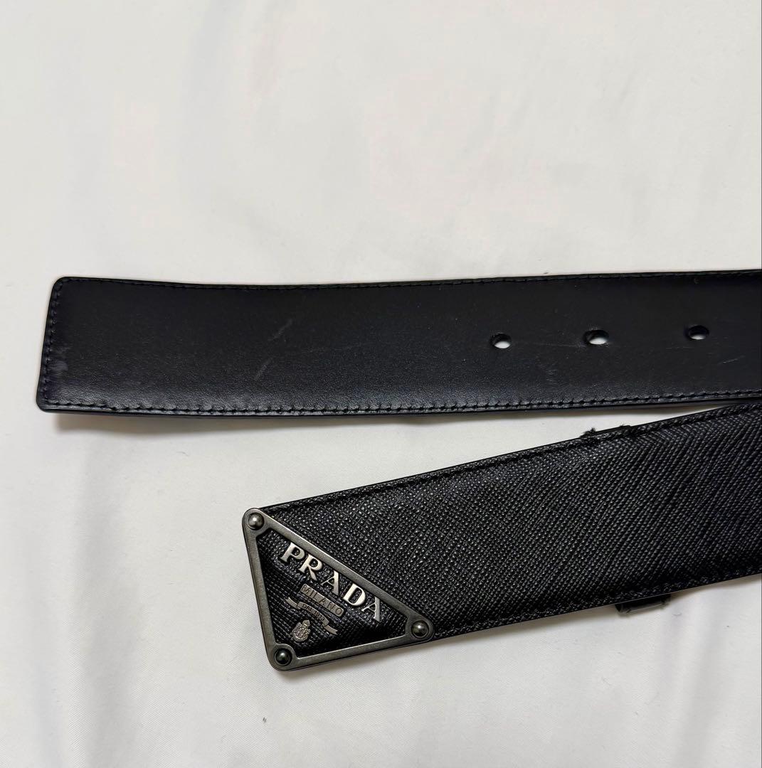 PRADA 黒 ベルト 3度程度使用しただけ！