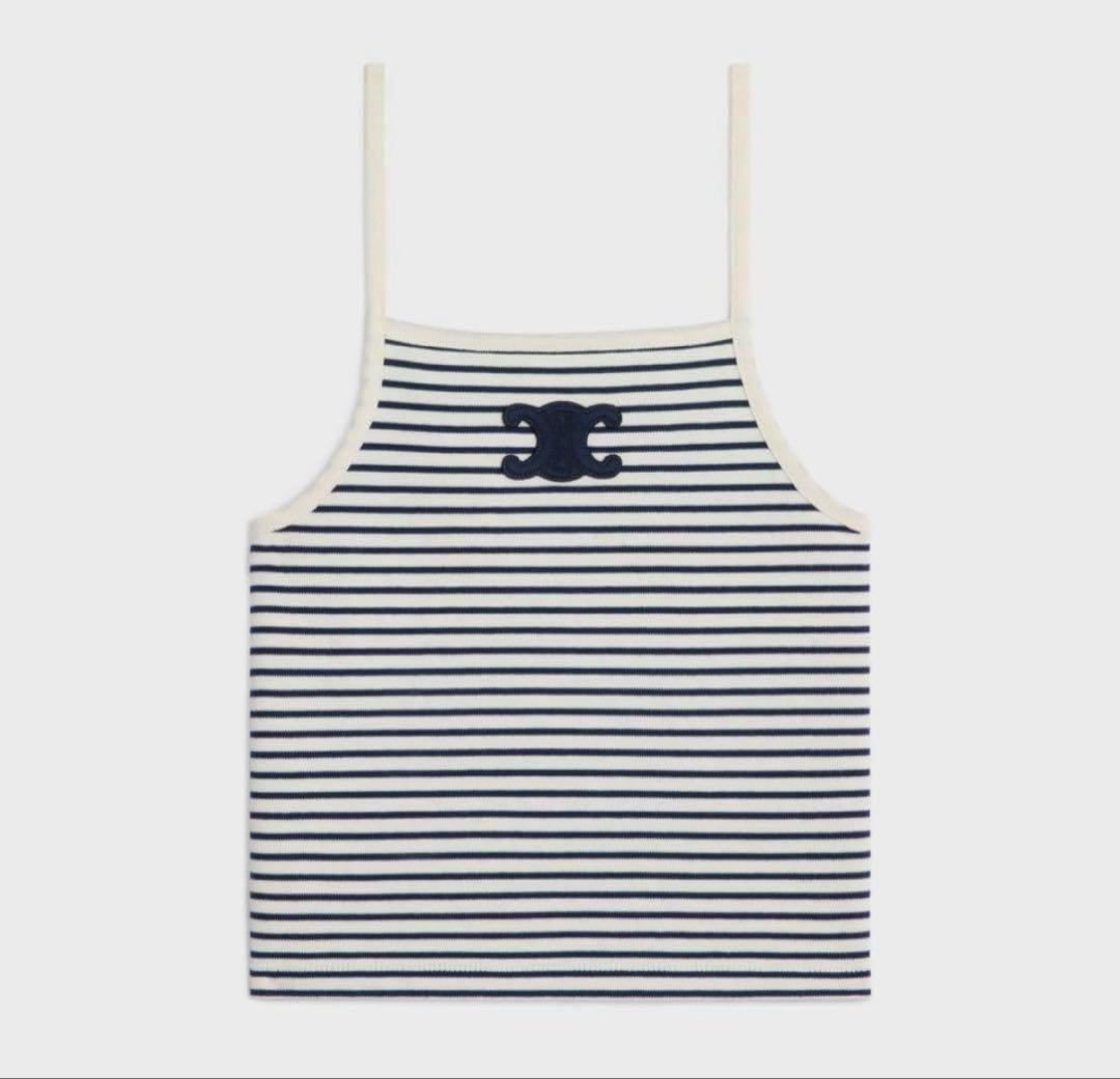 celine セリーヌ トリオンフ ボーダーキャミソール