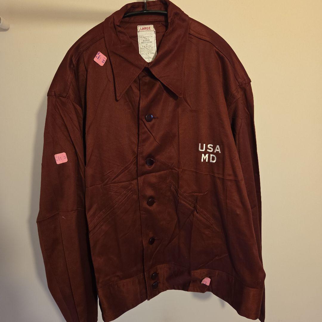 red　40sデッドストックアメリカ軍メディカルジャケット DEADSTOCK