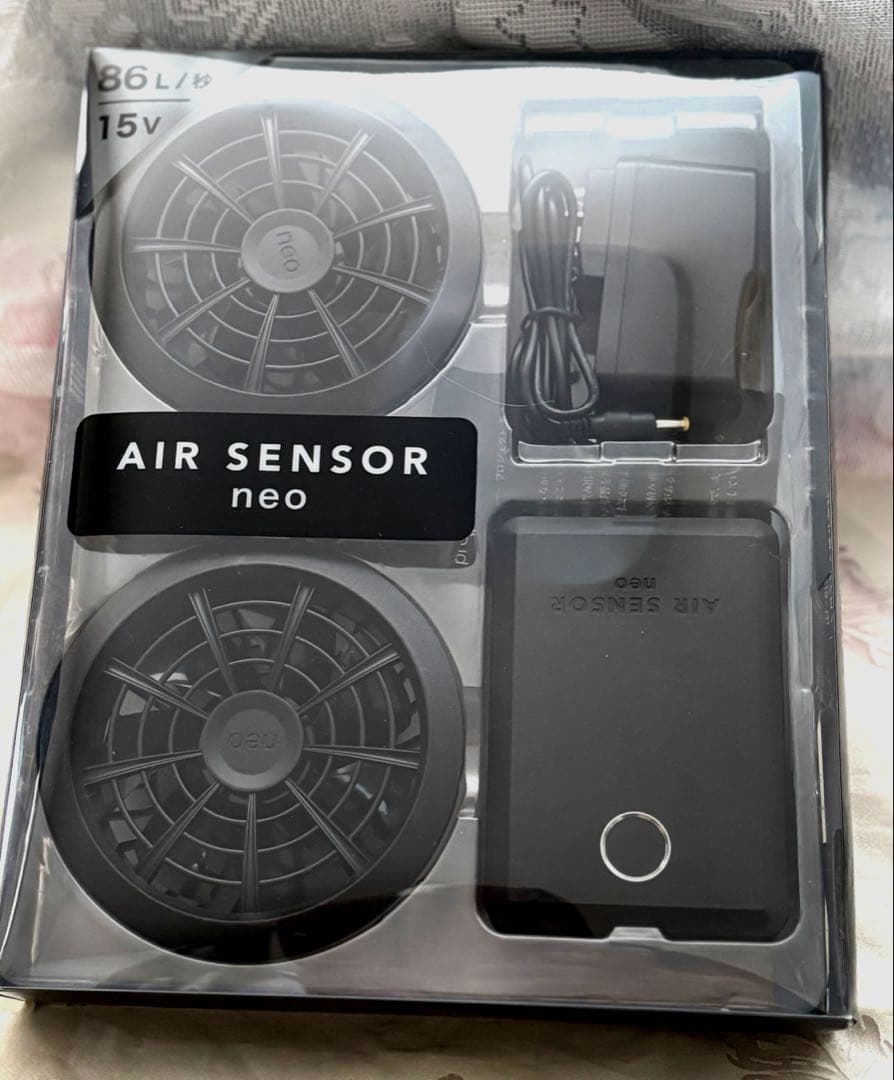 空調服用 クロダルマ エアセンサーネオ KS-100 ファンバッテリーフルセット