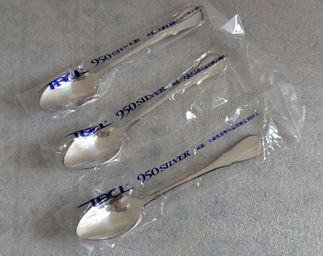 銀製スプーン3本セット　シルバー950 TBCL　燕物産