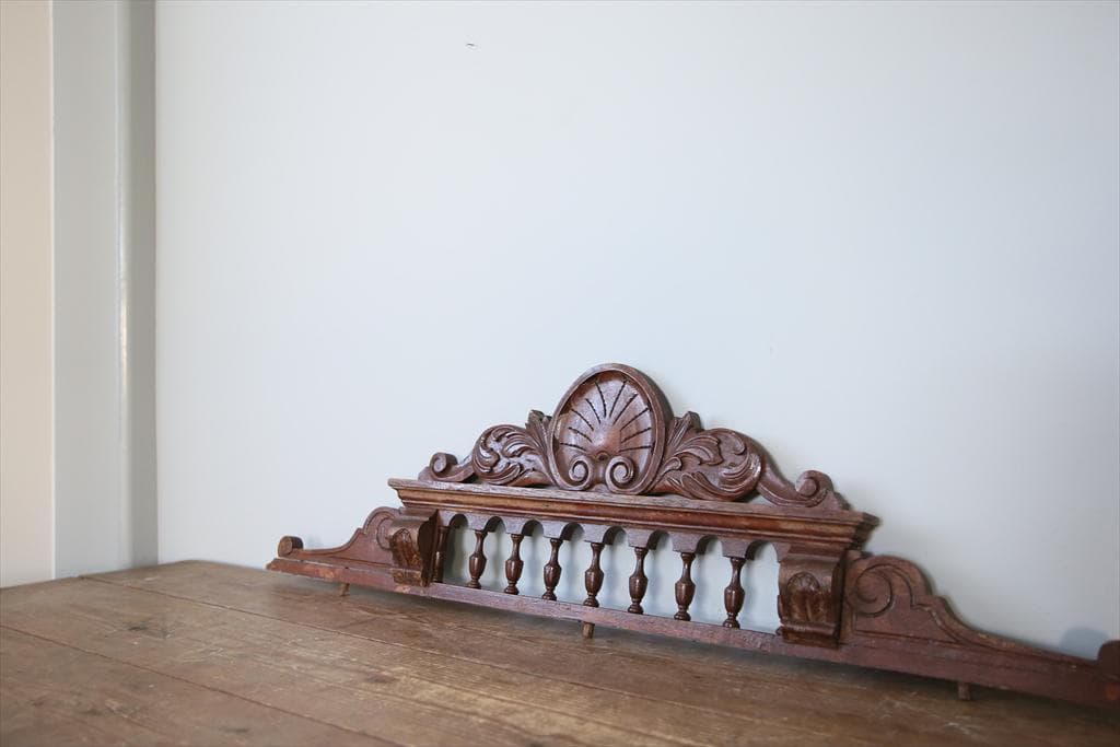 フランスアンティーク木製パーツ/壁飾りウォールアート/彫刻オブジェ