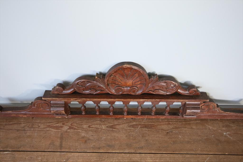 フランスアンティーク木製パーツ/壁飾りウォールアート/彫刻オブジェ