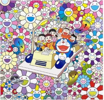 村上隆　タイムマシンでレッツゴー(ポスター作品)