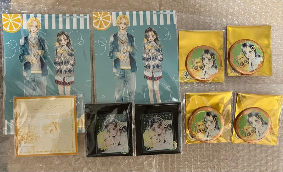 りぼん 70周年 カフェ ハニーレモンソーダ 特典 アクリルステッカー 缶バッジ りぼんカフェ 70周年 缶バッジ アクリルステッカー 愛してるぜベイベ